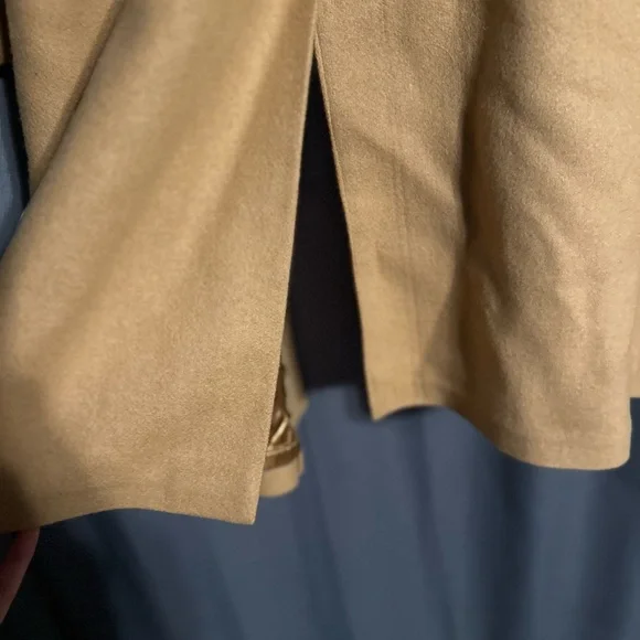 Men's Tan Double-Breasted Coat